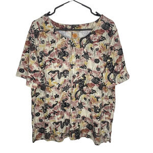 Vintage T Shirt Womens Large 90s Tribal Folk Art Southwestern Native Aztec Boho‎